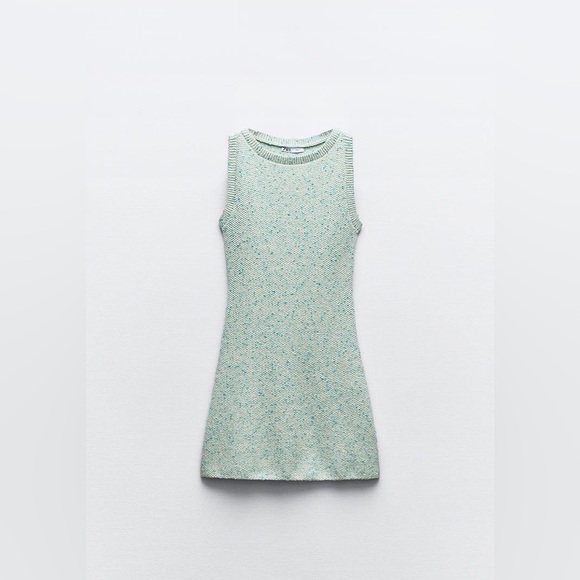Zara KNIT MINI DRESS NWT - Picture 3 of 13